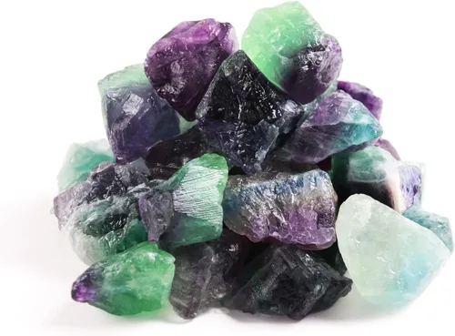 Vista 16 de Cristales de amatista, cristales crudos a granel, piedras preciosas de rocas, piedras pulidas y cristales a granel, colección de rocas, piedras