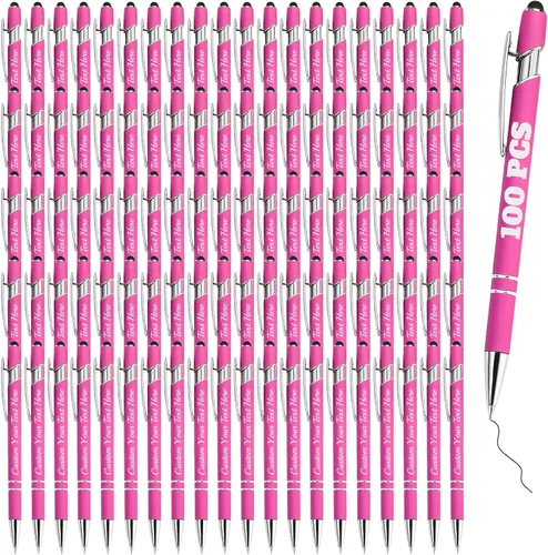 Vista 80 de Bolígrafos personalizados a granel 10 con nombre, grabados con punta de lápiz, bolígrafos de bola personalizados de escritura suave, regalos