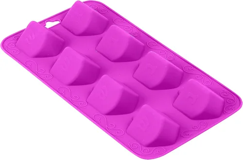 Vista 4 de The Kosher Cook Dreidel - Moldes de silicona con forma para hornear, congelar, dulces, cubitos de hielo, chocolate y horno, aptos para congelador