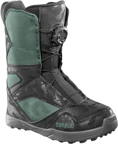Vista 33 de ThirtyTwo Botas de snowboard BOA para niños Gris/Goma (Santa Cruz)