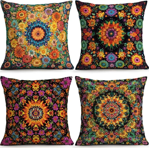 Vista 16 de OBSEDE - Fundas para cojín de mármol negro y dorado abstracto, 18 × 18 pulgadas, juego de 4, fundas para cojines de sofá, cama, salón, decoración