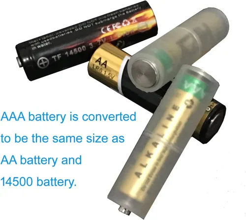 Vista 3 de Paquete de 40 adaptadores de batería AAA a AA, adaptador AAA a AA para convertidor de batería