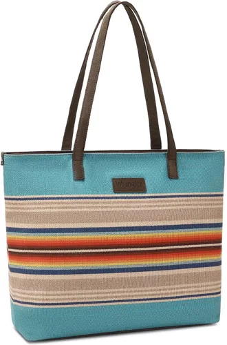 Vista 7 de Montana West Wrangler - Bolso de mano para mujer, de lona, bolso azteca