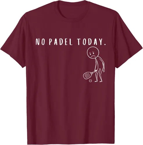 Vista 16 de No Padel Today Funny Padel Stickman Padel Playera Jugador de Tenis
