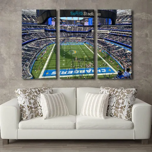 Vista 63 de Lincoln - Lienzo decorativo para pared, diseño de campo financiero de Filadelfia, paisaje de estadio de fútbol de Filadelfia, decoración de pared