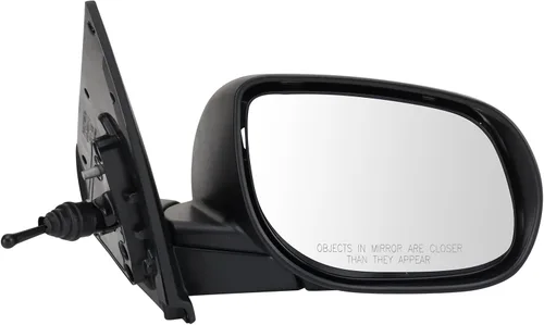 Vista 35 de TRQ Cubierta cromada del espejo manual del lado del pasajero, acabado liso para Volvo VNL 2004-2014