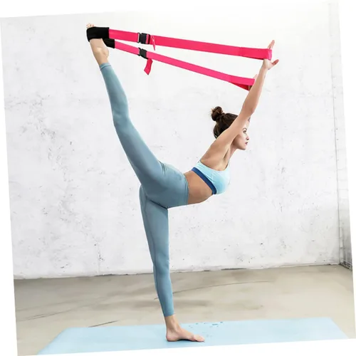 Vista 5 de LIOOBO Resistance Band Yoga Tension Band for Fitness Non-Slip Adjustable Lightweight Suitable for Fitness Levels