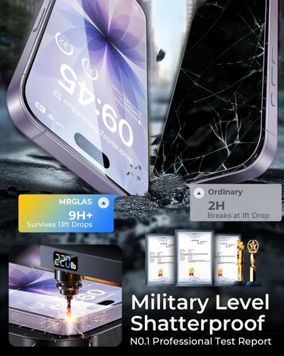Vista 4 de Paquete de 2+2 protectores de pantalla de privacidad para iPhone 17