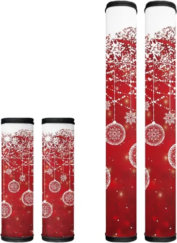 Vista 43 de Candy - Juego de 4 fundas para manija de puerta de refrigerador, decoración navideña, para cocina, mantiene tu nevera, microondas, horno