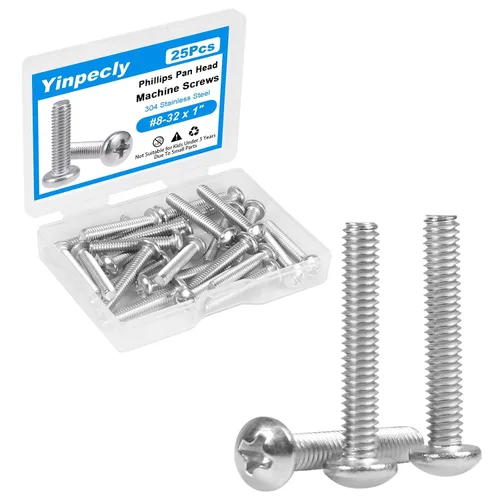 Vista 9 de 25 tornillos de máquina de cabeza plana #10-24 x 1/2" de acero