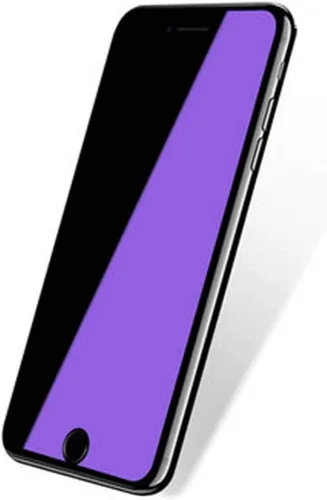 Vista 2 de para iPhone SE (2ª generación, 2020) [no para iPhone SE (1ª generación)], protector de pantalla de vidrio templado, antiluz azul [protección ocular]