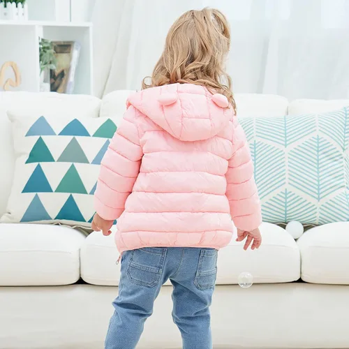 Vista 5 de UNICOMIDEA Abrigos de invierno para niños con estampado 3D con capucha alternativa, abrigo para niñas de 6 meses a 6 años