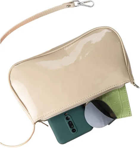 Vista 3 de Floerns Bolso de hombro clásico retro para mujer, bolso de mano pequeño
