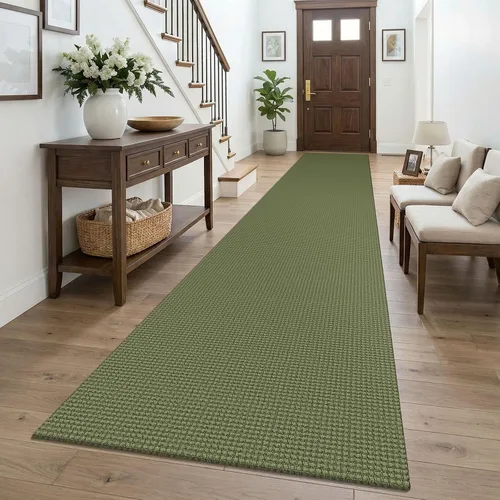Vista 177 de KOZYFLY - Tapete para puerta de interior, lavable, pequeña, antideslizante, con respaldo de goma, felpudo de algodón para el hogar, color negro