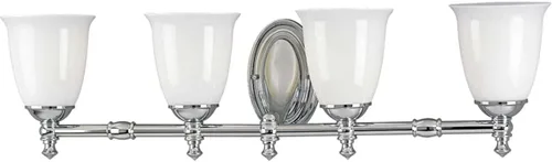 Vista 10 de Progress Lighting P3027-15 Victorian Bath & Vanity, 5-5/8 pulgadas de ancho x 8-1/2 pulgadas de alto, cromo