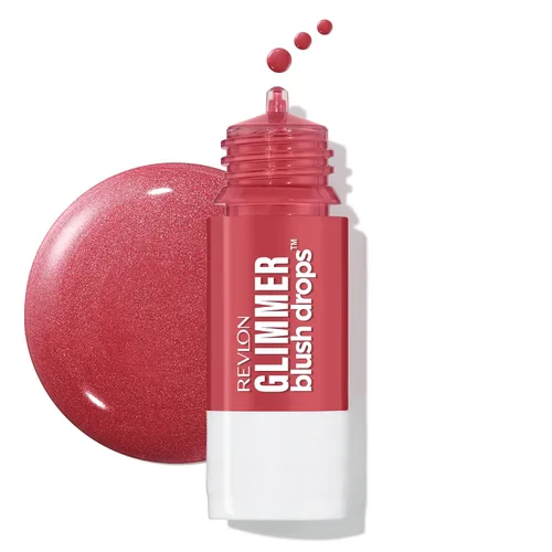 Vista 11 de Revlon Gotas de Rubor Brillantes, Rubor Líquido para Mejillas, De Líquido a Polvo Aterciopelado, Brillante, Alto Pigmento, 101 Coralicious, 0.32 fl