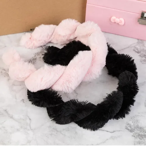 Vista 5 de Diadema para lavar la cara, diademas faciales de spa, suave y bonita banda para el cabello para el cuidado de la piel, maquillaje, para mujeres