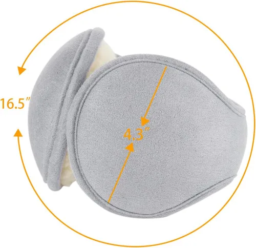 Vista 3 de uxcell Orejeras plegables de punto de vellón para mujer, para invierno