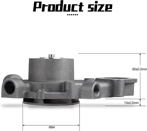Vista 3 de AULINK RE523169 RE546918 SE502816 Bomba de agua con cubierta para John Deere 6105R 6115R 6125R 6105M 6115M 6125M 6140M 7630 7730 7830 7930 7430 7330