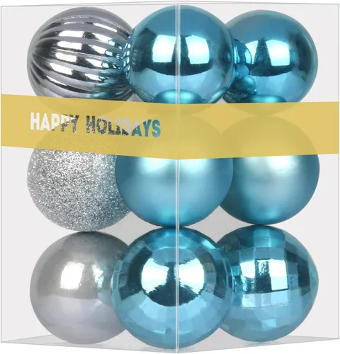 Vista 150 de Esferas pequeñas de Navidad de bronce y dorado de 1.6 pulgadas, adornos para decoración de árbol de Navidad, bolas colgantes inastillables