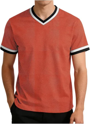 Vista 12 de Lightweight Workout Shirts for Men Summer Mesh V Neck Running Athletic T-Shirts Short Sleeve Breathable Gym Tops