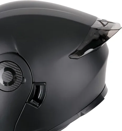 Vista 6 de GDM Raptor Modular Bluetooth Casco de motocicleta abatible, negro mate