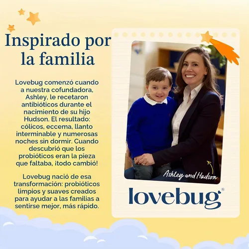 Vista 6 de LoveBug Probiotics: suplemento de probióticos de múltiples cepas para niños pequeños. 60 Esferas fáciles de tragar. 3 mil millones CFU. Comprimidos