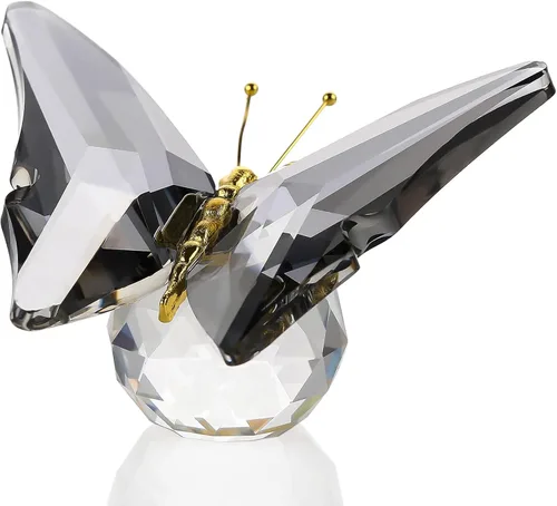 Vista 9 de Movdyka Mariposa de Cristal para Mamá Mujeres Mariposa de Metal Decoración de Habitación Colección Figurina Mariposa de Vidrio Azul Artesanía