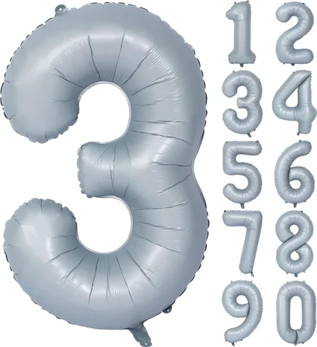 Vista 72 de Globos de 40 pulgadas con números de caramelo, papel de aluminio de helio, globos de látex de Mylar para fiesta de cumpleaños, decoración digital 0