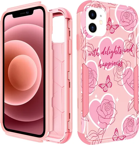 Vista 32 de Funda para iPhone SE 2020/2022/3ª generación, para iPhone 8/7, funda protectora resistente con diseño de flor linda para mujeres, hombres, niñas