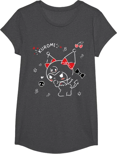 Vista 38 de Kuromi Camiseta Mischievous Tee Shirt Negro