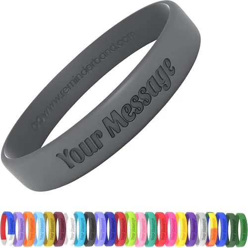 Vista 13 de Pulseras de silicona personalizadas de Reminderband, pulseras de silicona personalizadas, pulseras personalizables, pulseras personalizadas de goma