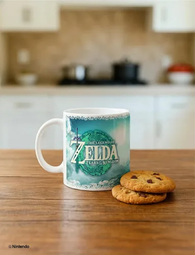 Vista 3 de Pyramid America Taza Zelda – The Legend of Zelda Tears of the Kingdom – Taza oficial de Nintendo para jugadores (11 onzas) – Taza Zelda retro