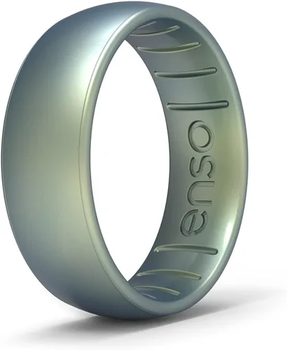 Vista 17 de Enso Rings - Anillo de silicona Classic Elements Fabricado en los Estados Unidos Cómodo, transpirable y seguro