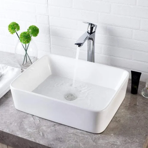 Vista 11 de Lordear Fregadero pequeño montado en la pared, fregadero de baño de esquina flotante para colgar en la pared, lavabo de cerámica blanca brillante