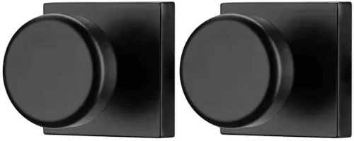 Vista 15 de Perillas de Puerta Negras Interiores, Manijas de Puerta Interiores para Armario, Perilla de Puerta Pismo Dummy Negro mate (matt black)