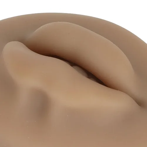 Vista 7 de Labios de silicona 3D semipermanentes de tacto real con imitación para labios de entrenamiento, lengua de oído, boca de ojos, silicona 3D