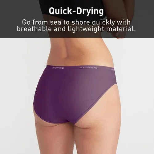 Vista 10 de ExOfficio Give-N-Go 2.0 - Calzones de bikini para mujer, transpirables, duraderos, de fácil cuidado, ropa interior de viaje