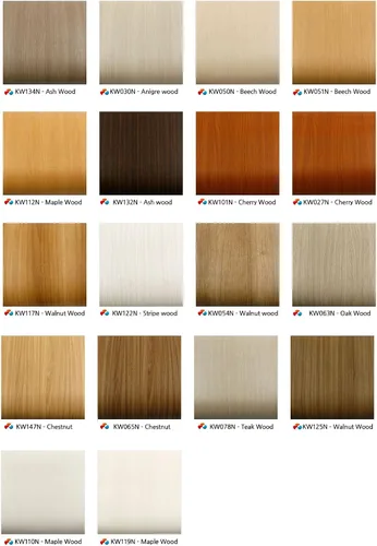 Vista 5 de ROSEROSA Papel tapiz autoadhesivo de madera de PVC para despegar y pegar, revestimiento de estante superior de encimera, color nogal