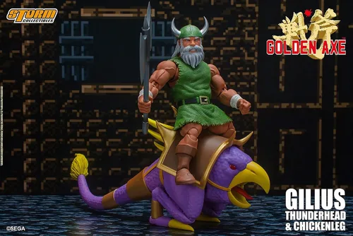 Vista 7 de Storm Collectibles Storm COLL Hacha dorada GILIUS Thunderhead & Chicken L 1/12 AF