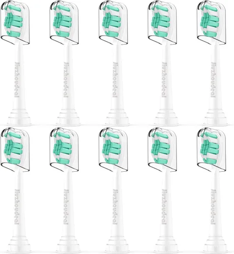 Vista 10 de Cabezales de cepillo de dientes de repuesto compatibles con Philips Sonicare, cabezales de cepillo para Sonicare C2 Control de placa protectora