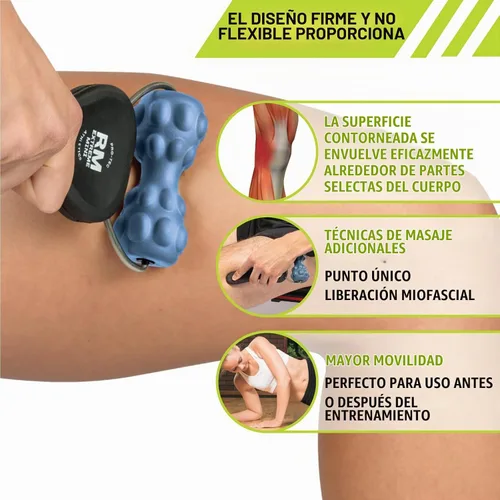 Vista 4 de Pro-Tec Athletics Rollers, RM Extreme, RM Extreme Mini Roller, Cryosteel Ice Roller, Portable Roller, Deep Tissue Massage, Muscle Relief, Hamstring
