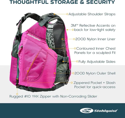 Vista 3 de Stohlquist Escape PFD para mujer Violeta