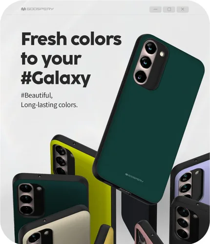 Vista 2 de GOOSPERY Parachoques magnético para puerta compatible con Galaxy S23 Plus, funda con tarjetero, cierre automático por imán, fácil de usar Verde