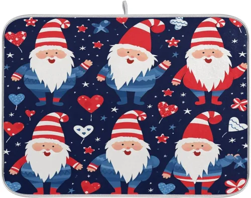 Vista 36 de Tapete de secado de platos de otoño de calabaza y arce de 16 x 18 pulgadas, absorbente para platos de otoño, protector para cocina de secado rápido