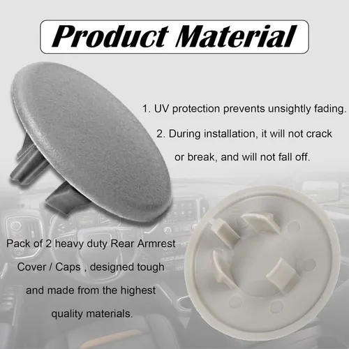 Vista 3 de gunhunt 2 fundas para reposabrazos de automóvil, PP impermeable T96, accesorios de repuesto para mango de reposabrazos, perno compatible con Chevy