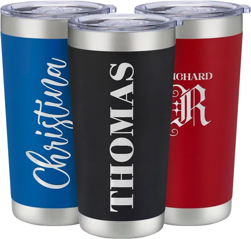 Vista 16 de Vasos de viaje personalizado de 20 y 30 onzas, con aislamiento