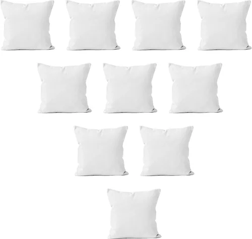 Vista 49 de Encasa XO Juego de 2 fundas de almohada de 12 x 12 pulgadas, color beige, sin rellenos, fundas de almohada de algodón para sala de estar, cama