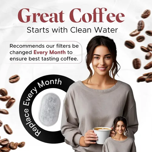 Vista 5 de Paquete de 12 cartuchos de filtro de agua compatibles con Keurig, filtros de repuesto de carbón activado para fabricantes Keurig 2.0 y 1.0, mejora