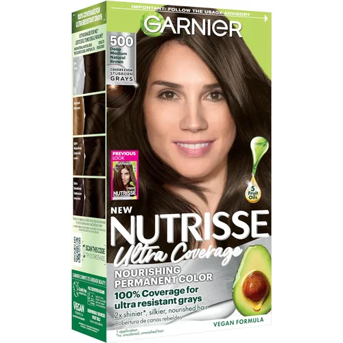 Vista 11 de Garnier Nutrisse Ultra Coverage - Tinte en crema nutritiva para el cabello, 200 negro suave oscuro (negro sésamo), tinte permanente para el cabello